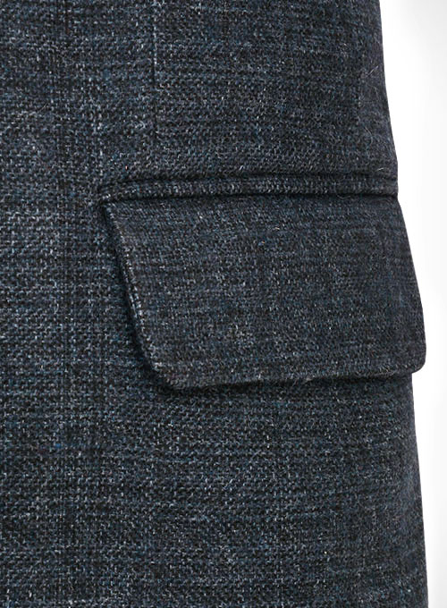 Vintage Glasgow Blue Tweed Jacket - Click Image to Close