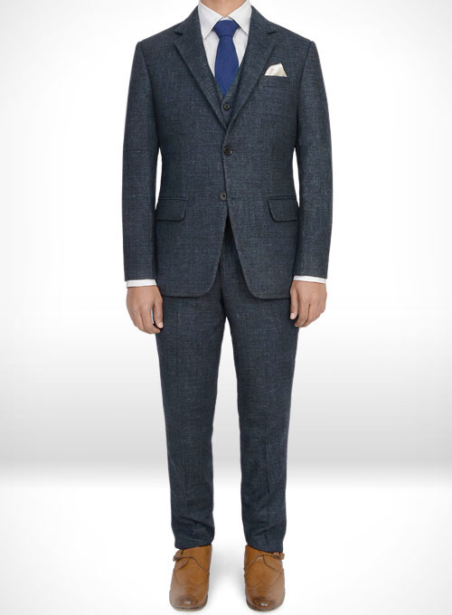 Vintage Glasgow Blue Tweed Suit - Click Image to Close