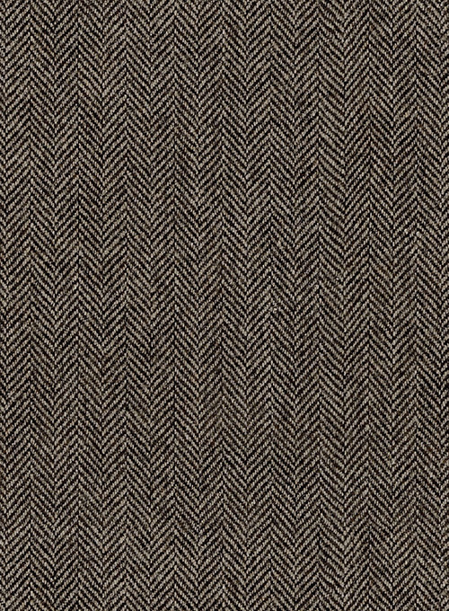 Musto Vintage Dark Brown Herringbone Tweed Overcoat