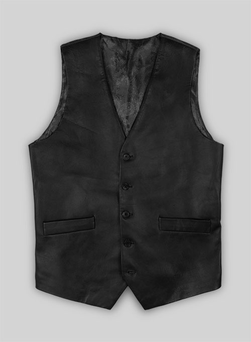 Vintage Herringbone Gray Tweed Suit - Leather Trims - Click Image to Close