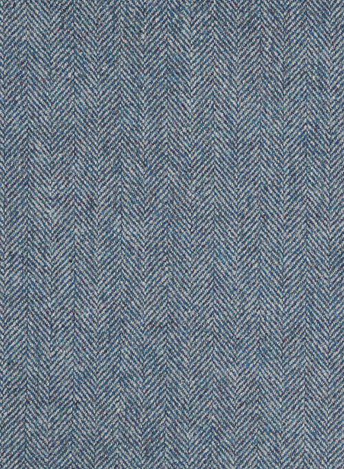 Vintage Herringbone Blue Tweed Suit - Click Image to Close