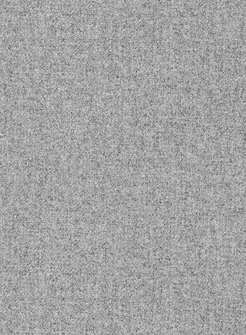 Vintage Plain Gray Tweed Pea Coat - Click Image to Close