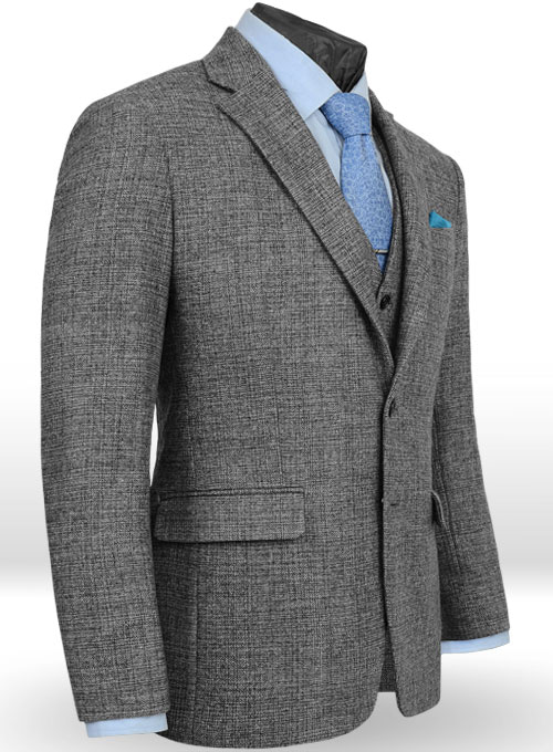 Vintage Glasgow Gray Tweed Jacket - Click Image to Close