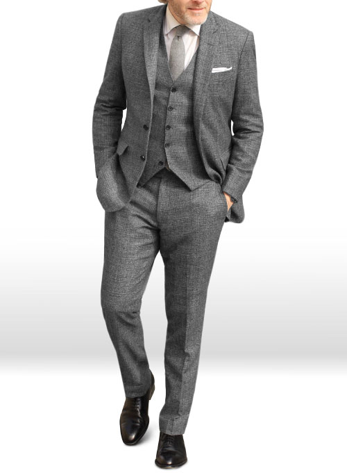 Vintage Glasgow Gray Tweed Suit - Click Image to Close