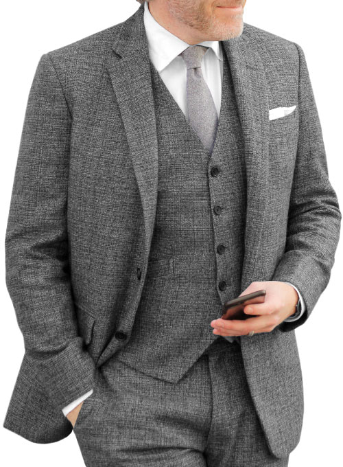 Vintage Glasgow Gray Tweed Suit - Click Image to Close