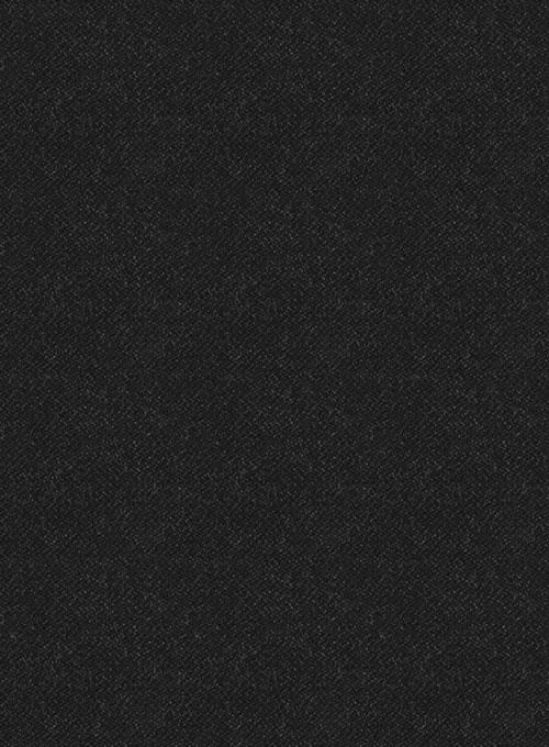 Vintage Plain Black Tweed Pea Coat - Click Image to Close