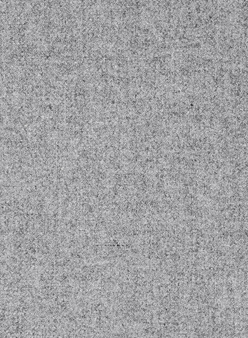 Vintage Plain Gray Tweed Pea Coat - Click Image to Close
