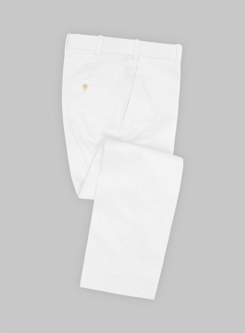 White Stretch Chino Suit