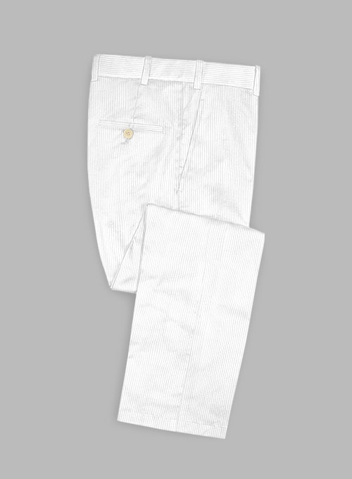 White Corduroy Suit - Click Image to Close