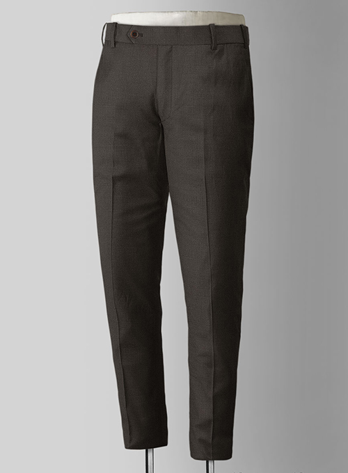 Worsted Dark Brown Wool Suit - Click Image to Close