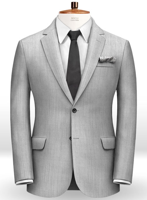 Worsted Silver Moon Wool Suit