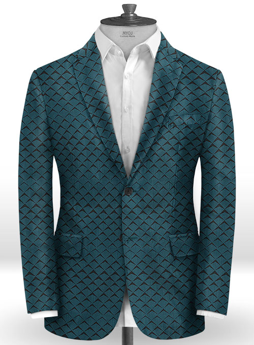 Ziata Teal Wool Suit