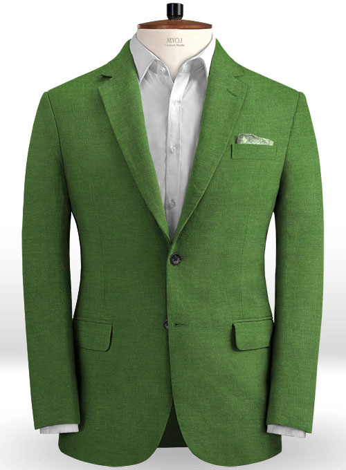 Zod Green Pure Linen Suit