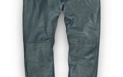 Leather Spotlight: The Soft Sherpa Gray Leather Trousers