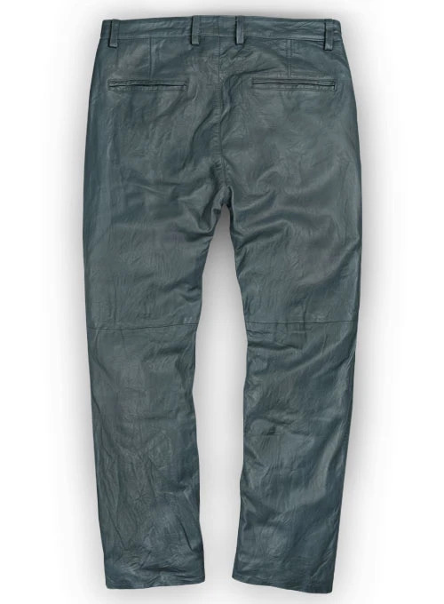 Leather Spotlight: The Soft Sherpa Gray Leather Trousers - LeatherCult