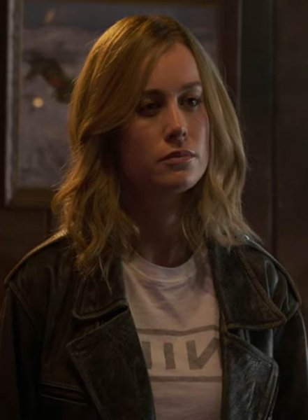 Brie Larson Captain Marvel Leather Jacket