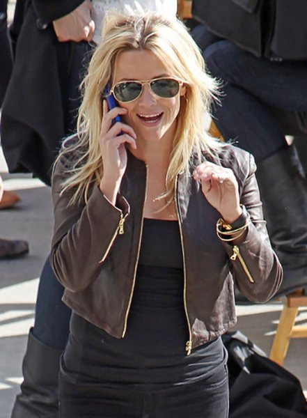 Reese Witherspoon This Means War Leather Jacket