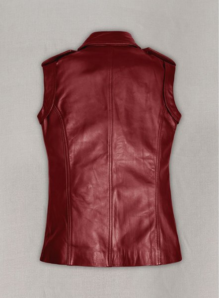 (image for) Cherry Red Leather Jacket #292