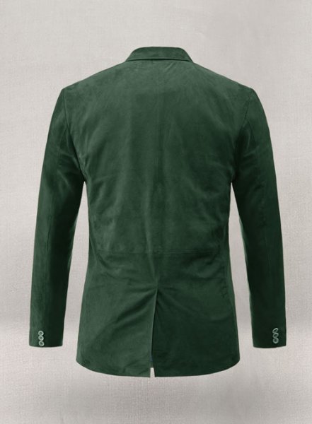 Green suede blazer mens new arrivals