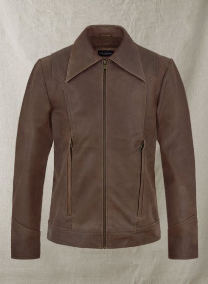 Vintage Brown Grain X Men Days of Future Past Leather Jacket