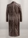 Dark Brown Python Chelsea Leather Long Coat