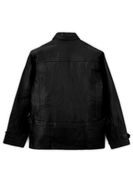 Black Daniel Craig Skyfall Leather Jacket - XL Regular