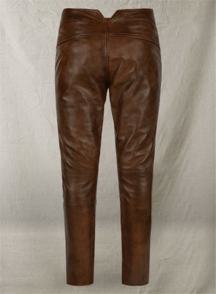 Spanish Brown Jim Morrison Leather Pants