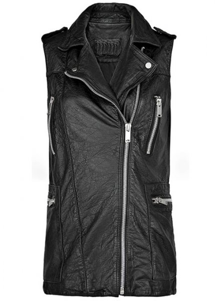 Leather Biker Vest # 319