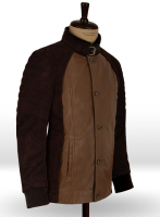(image for) Dark Tan Daniel Radcliff Horns Leather Jacket