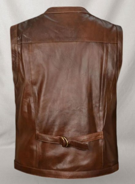 (image for) Spanish Brown Chris Pratt Jurassic World Leather Vest