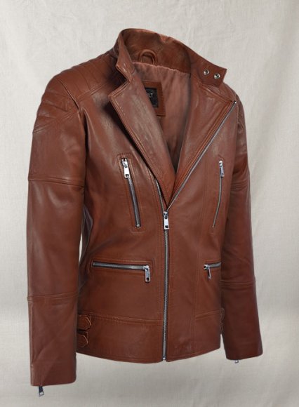 (image for) Shotgun Tan Moto Leather Jacket