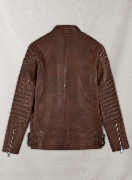 (image for) Shotgun Spanish Brown Moto Leather Jacket
