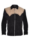 Leather Fringe Jacket #1013