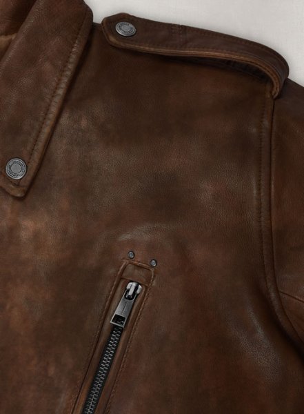 (image for) Falcon Spanish Brown Rider Leather Jacket