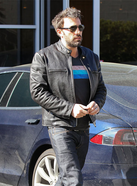 (image for) Ben Affleck Leather Jacket #2