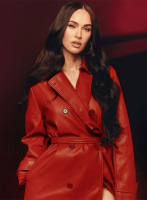 (image for) Megan Fox Leather Long Coat