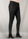 Black Stretch Leather Jeans