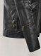 Thick Black Leather Jacket # 641