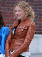 (image for) Blake Lively Gossip Girl Leather Jacket