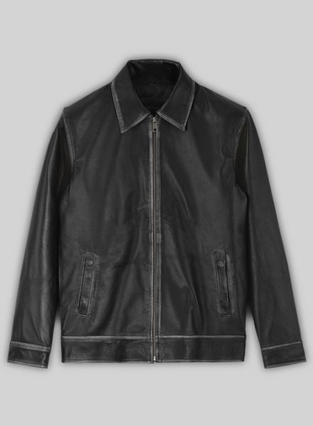 (image for) Rubbed Black Jason Bateman Leather Jacket