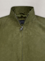 (image for) Woodland Green Suede Ryan Reynolds Leather Jacket