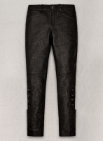 (image for) Crocodile Dark Brown Hyde Leather Pants