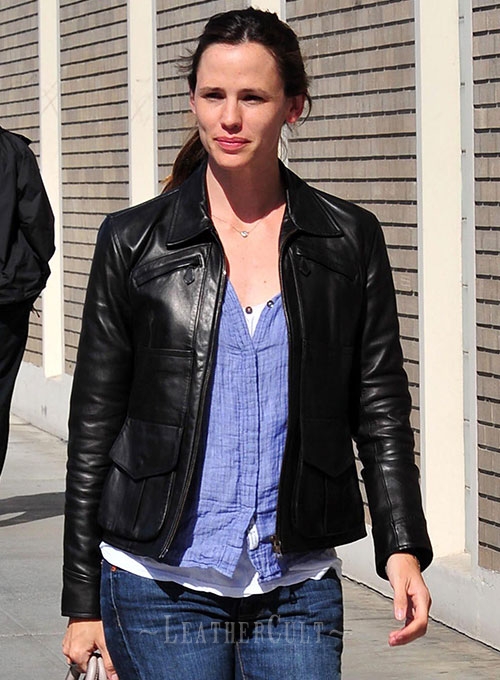 Jennifer Garner Leather Jacket - Click Image to Close