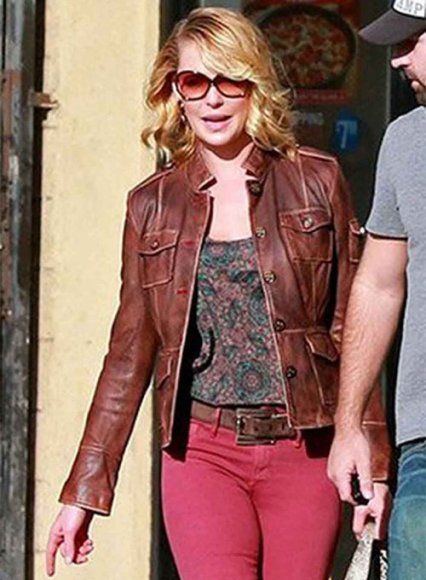 (image for) Katherine Heigl Leather Jacket