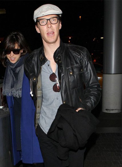 (image for) Benedict Cumberbatch Leather Jacket