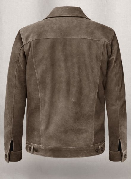 Vintage Gravel Brown Ryan Reynolds Leather Jacket #3