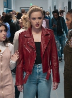 (image for) Kathryn Newton Freaky Leather Jacket