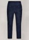 Dark Blue Suede Leather Cargo Jeans - Style 01-2