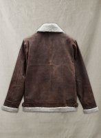 (image for) Vintage Brown Aviator Leather Jacket