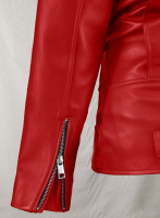 (image for) Red Kylie Jenner Leather Jacket